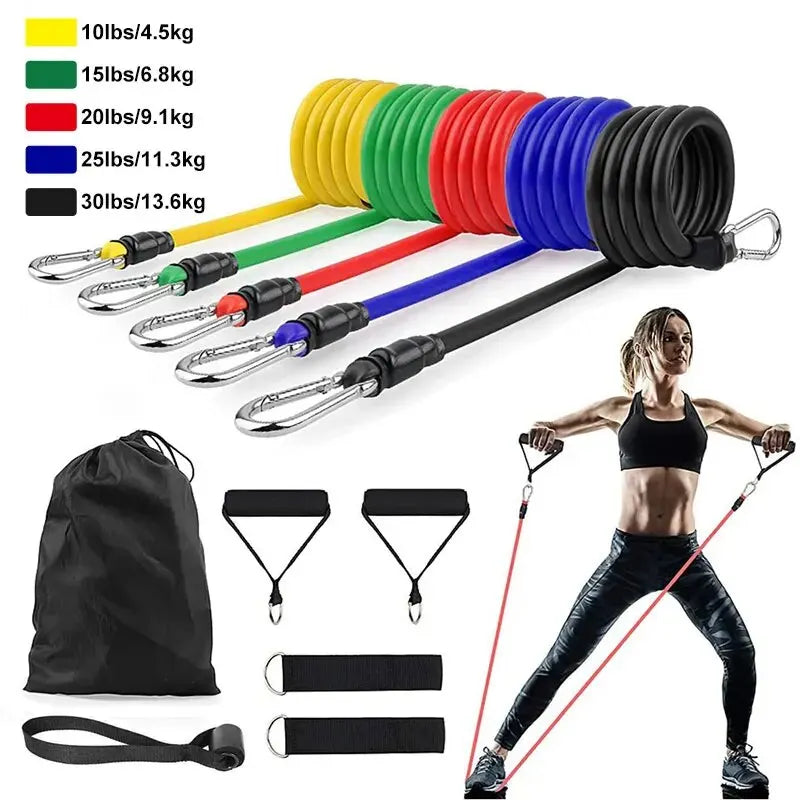 Corequip Portable Resistance Band Training Kit 11-Piece Set